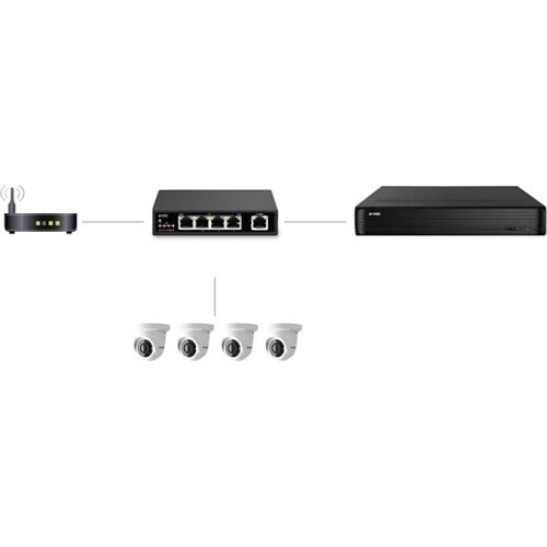AVYCON AVN-S05-1P04W65G 5-Port 65W Gigabit PoE Switch