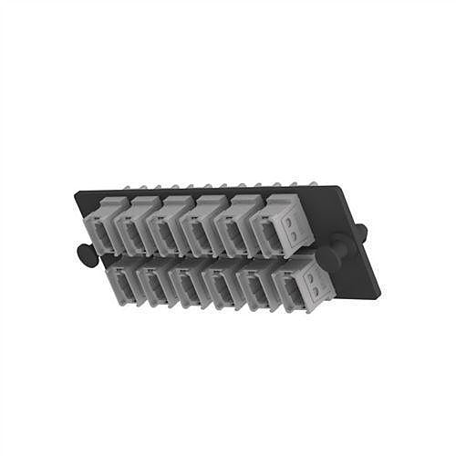 Panduit FAPH1212CGMPO FAP with 12 MPO Adapters, Horizontal, Cool Gray