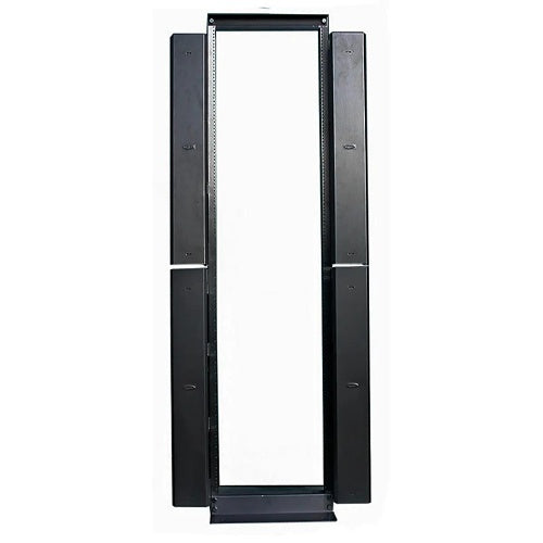 Hubbell CS1976H Relay Rack, 7\' x 6\\", Hinged Covers, Black