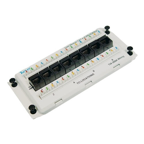 ICC ICRESDPB2C 2-Port Decorator Style Wall Plate with Keystone Openings for Voice and Data, White