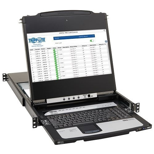 Eaton Tripp Lite B030-DP08-17D DPT KVM CONS SWCH 8PT-17IN LCD RAIL