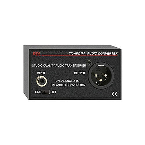 RDL TX-AFC1M Unbalanced to Balanced Audio Transformer - RCA, XLR Image of RL-TXAFC1M