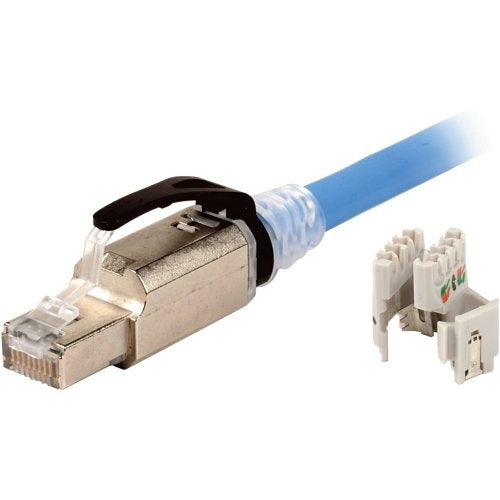 Siemon ZP1-6AS-00S Z-PLUG Category 6A Field-Terminated Plug and Boot without Latch Protector Clip, Standard Image of G4-ZP16AS00S