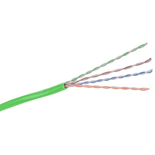 Hubbell C5EPRPGN SPEEDGAIN CAT5e Plenum Cable, 400 MHz, Green