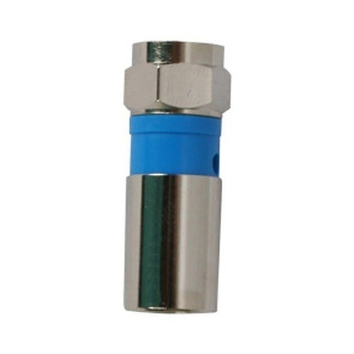 Binary BC3-F-RG6Q F Male Compression Connector-RG6/U QS, Nickel, 20-Pack