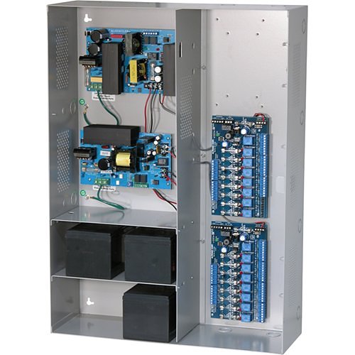 Altronix MAXIMAL75 Access Power Controller with Power Supply/Charger, 16 Fused Relay Outputs, 1 P/S 24VDC at 9.7A and 1 P/S 12VDC at 9.5A, 115VAC, BC800 Enclosure Image of AX-MAX75