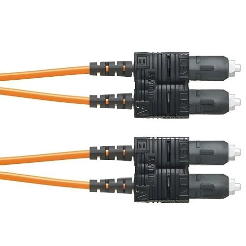 Panduit F623RSNSNSNM004 OM1 2F 3mm PC ONFR Silver Coated Copper DUP Standard Fiber Optic Patch Cable
