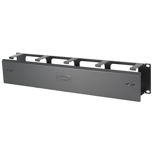 Hubbell HS23C S-Series Horizontal Cable Management, 2-Unit, 3\\" Extension with Cover, Black