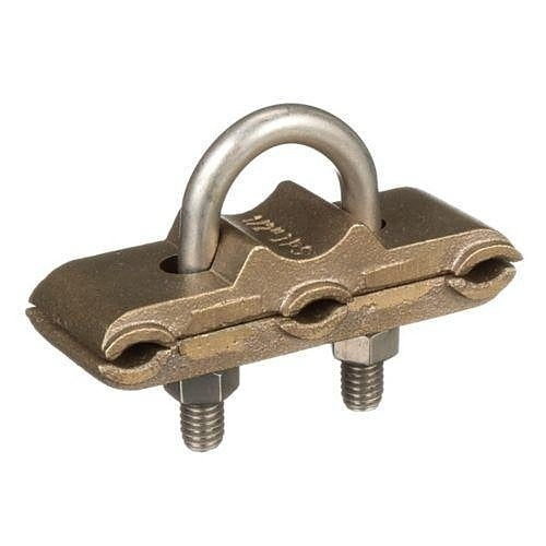 Panduit GTW200-250-1 Bronze Grounding Clamp U-Bolt for 3 Cables