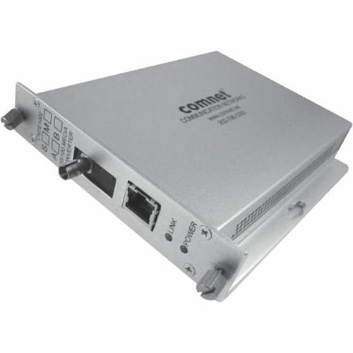 ComNet CNFE1002SAC1A-M Small Media Converter, A, ST Connector, AC/DC Power, Single Mode, Fiber, 100Mbps