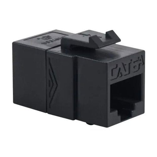 ICC IC107CACBK (25 PACK) CAT6A UTP Keystone Jack Module Coupler, 25-Pack, Black