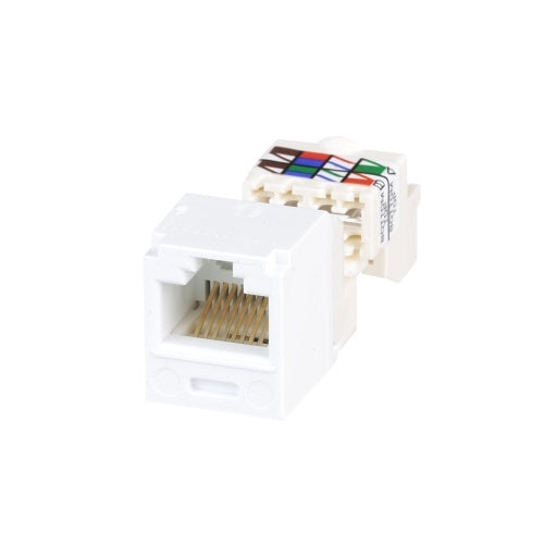 Panduit CJ688TPWH Keystone Jack, Mini-Com Module CAT6 UTP with 8 Position Wiring