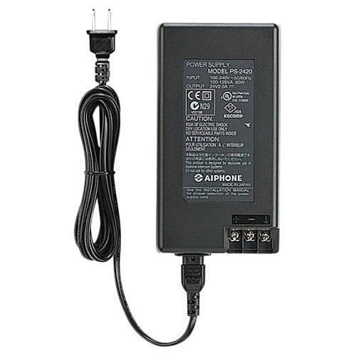 Aiphone JPS-4AEDF 7\\" Touchscreen Flush Video Intercom Set, 3-Piece, Includes JP-DVF, JP-4MED, PS-2420UL, Vandal Resistant