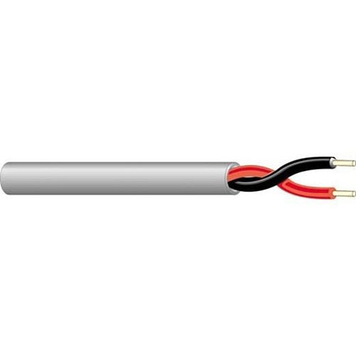 West Penn 25224BBK1000 18/2 Stranded Unshielded Audio Cable, Unshielded, CMP, 1000' (304.8m) Reel, Black