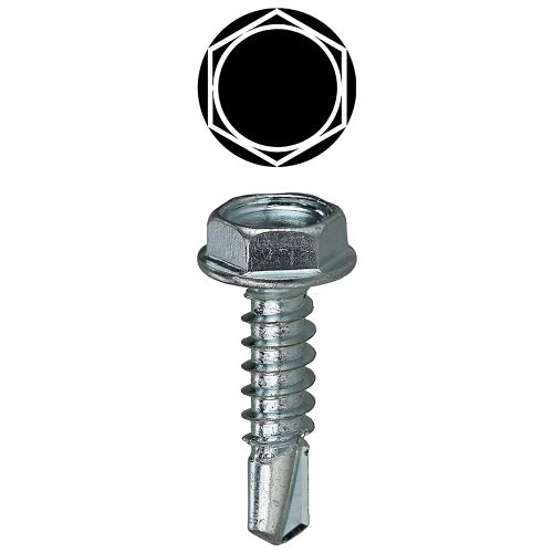 Dottie TEKHT834 Hex Washer Head Slf Drilling Screw