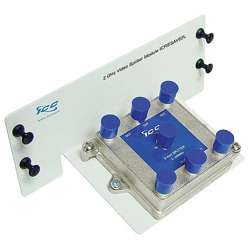ICC Video Splitter Module with 6 Ports and 2 GHz Image of H2-RESAV62L