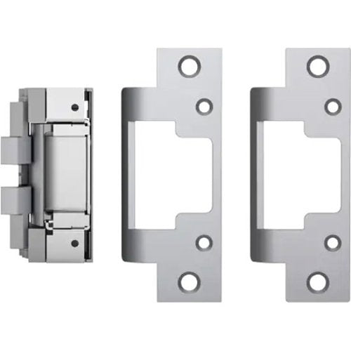 HES 8300C-630-LBM 8300C Complete Pac Electric Strike for Latchbolt Locks, Latchbolt Monitor, with 801 and 801A Faceplates, Satin Stainless Steel