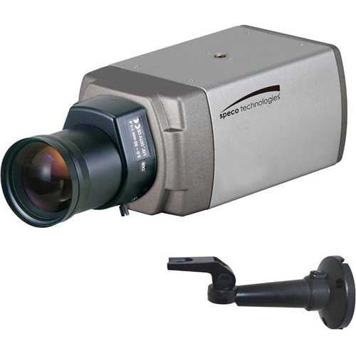 Speco O2T7 2MP H.265 Intensifier IP Traditional Camera, Compatible with CS Type Lenses (Not Included), Dark Gray