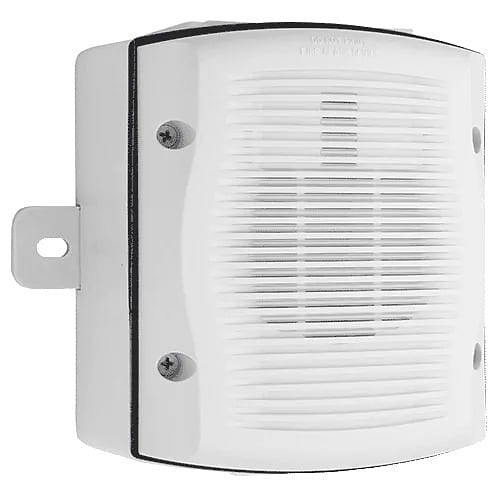 System Sensor SPWKA SpectrAlert Advance Outdoor, Dual-Voltage, Wall Mount Evacuation Speaker with Back Box, White