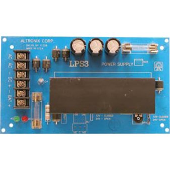 Altronix DPS5 Power Supply/Charger, Single Output, 6/12/24VDC at 4A, 16/28 VAC, Includes ST3 for DIN Rail Mounting Image of AX-DPS5