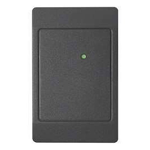 HID 5398CG104 ThinLine II Proximity Reader with Clock and Data Output, Pigtail, Beep On, LED Normally Red, Host must Flash Green, Classic Charcoal Gray