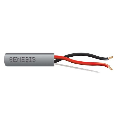 Genesis 21251009 12/2 Stranded Unshielded Cable, Riser, CL3R, FT4, 1000' (304.8 m) Reel, Gray