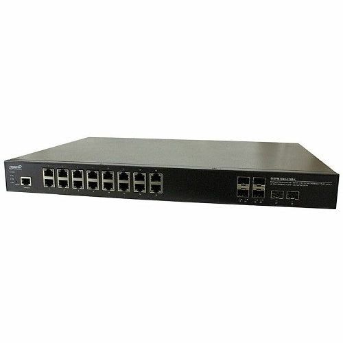 Lantronix SISPM1040-3166-L-LA Managed Hardened POE+ Network Switch with 16 10/100/1000BASE-T Ports