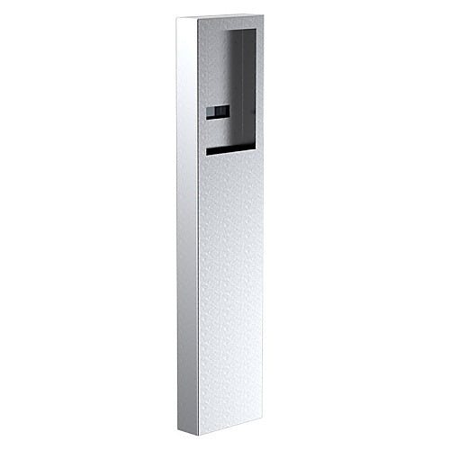 Pedestal Pro 124CAB-BUT-01-304 Intercom Housing with 54" Pedestal and ButterflyMX 8" Monarch, Stainless Steel