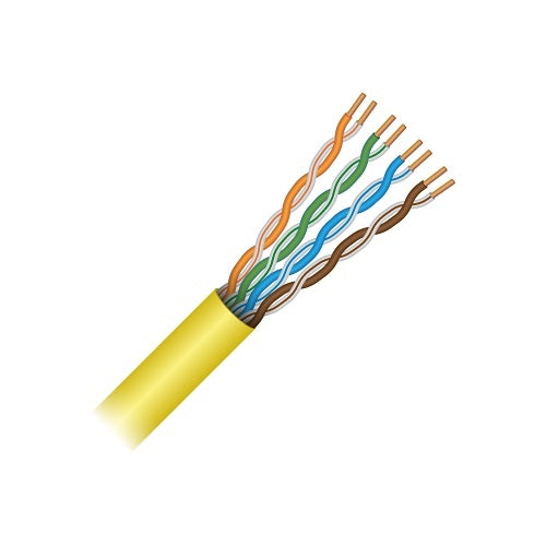 Paige 710636YW 23/4Pair Solid, CAT6, Plenum Cable, Yellow Jacket, 1000\' Box