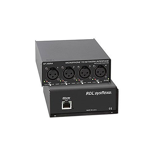 RDL SF-XMN4 Dante Microphone to Network Interface Image of RL-SFXMN4