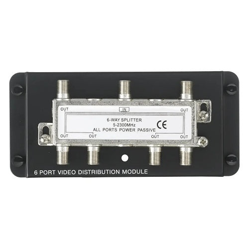 Hubbell NSOVM62G netSELECT Module with 6-Way Coax, 2.3 GHz, Plastic