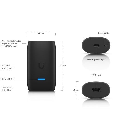 Ubiquiti UC-CAST-LITE Display Cast Lite for Media Playback on HDMI Displays