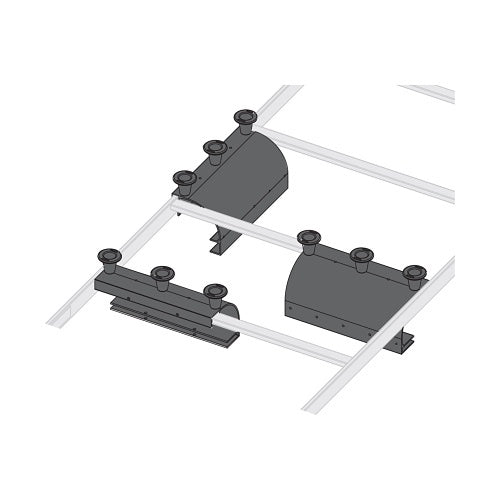 Middle Atlantic CLH-ED8 Cable Ladder End Drop with Spools, 8\\" Width