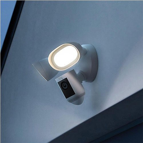 Ring Floodlight Cam Wired Pro Security Camera, Outdoor, White (B08FCWRXQR)