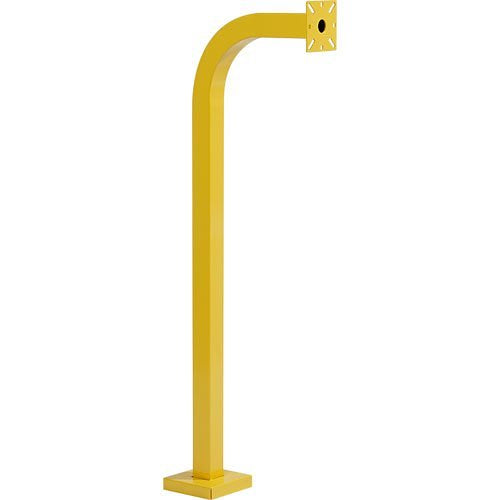 Pedestal Pro 42-9C-YEL 42\\" Safety Yellow Gooseneck Pedestal, Powder Coated, 12\\" Neck Reach