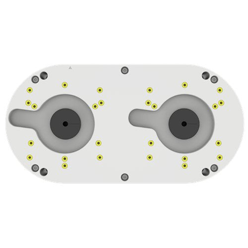 G.S.D DBASEX Dual Camera Junction Box, Weather Resistant, White