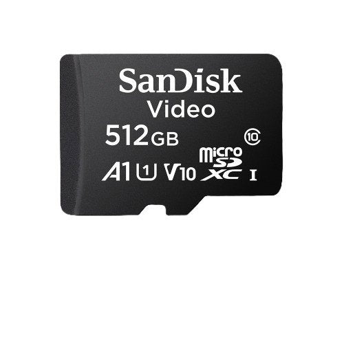 IQSIGHT MSD-V512G Surveillance MicroSD Card, 512GB, Black