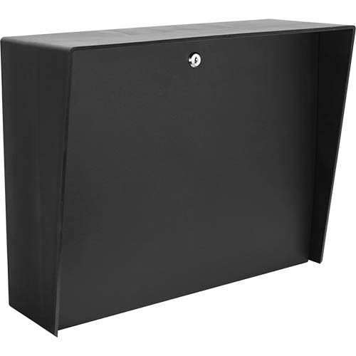 PEDESTAL PRO LANDO-PC-20X16-E-BLK Mounting Box for Camera, Card Reader, Intercom System, Keypad, Access Control System - Black Image of PM-LANDOPC20