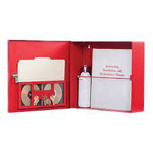 Mier BW-DOCBOX2 11\\" W x 15\\" H x 4\\" D Document LockBox - Red Image of BW-DOCBOX2