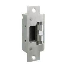 HES 803-630 8000 Series Electric Strike Faceplate for Cylindrical Locksets (Aluminum), 6-7/8\\"H x 1-1/4\\"W, Satin Stainless Steel
