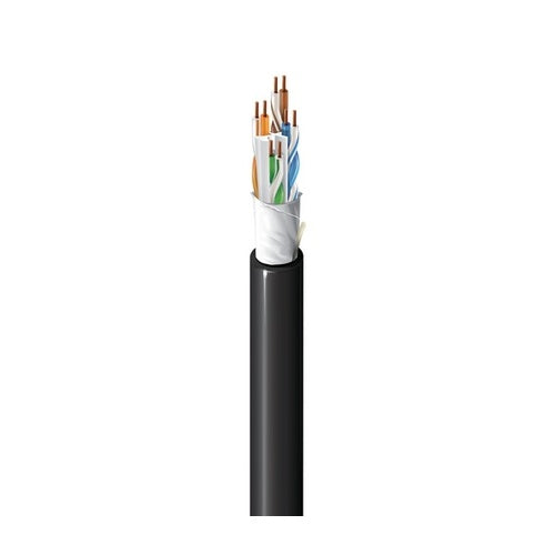 Belden IOP6AU 0101000 Category 6A U/UTP Indoor/Outdoor Ethernet Cable, CMP/CMX, 4PR 23 AWG, Gel-Free, Blue