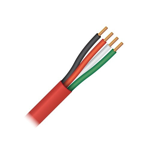 Paige 5U1804S3B1 18/4c Solid FPLP, Plenum, Red Jacket, 1000\' Box