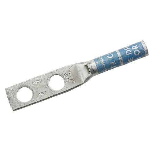 Hubbell HGBL20DB Grounding and Bonding, Lug, #2/0 AWG, Double Hole, 3/8\\" ID Spaced 1\\", 10-Pack