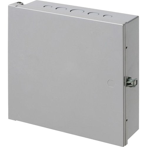 Arlington EB1212 Heavy-Duty Non-Metallic Enclosure Box, 12 x 12 x 4 in, NEMA3R, Gray Image of 9N-EB1212