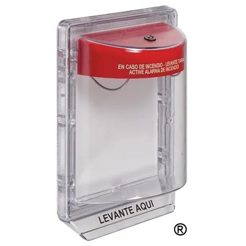 STI STI-1100-ES Stopper II Station with Horn, Flush Mount, Fire Label in Spanish