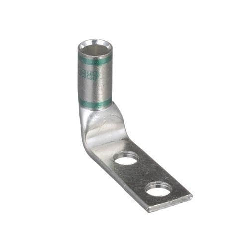 Panduit LCD1-56CF-E Compression Connector Lug, 2-Hole, #1AWG, Copper
