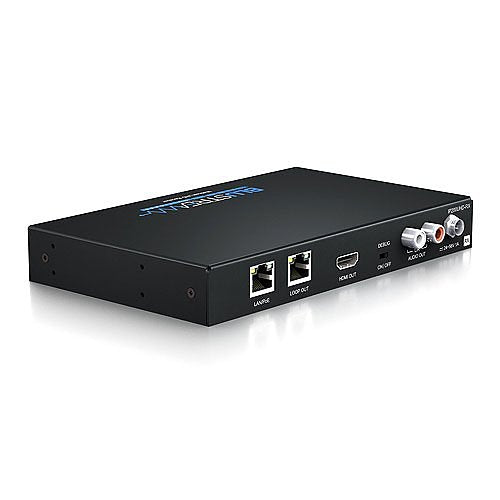 Blustream IP200UHD-RX IP Multicast HDMI UHD Video KVM over 1GB Network Receiver with Bi-directional IR RS-232 and USB