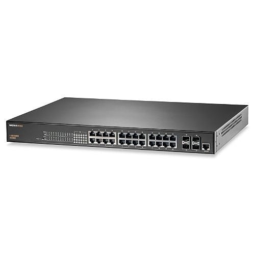 Signamax FO-SC53050 C-530 Series 24-Port PoE+ Switch with 4-Port SFP+ 10G