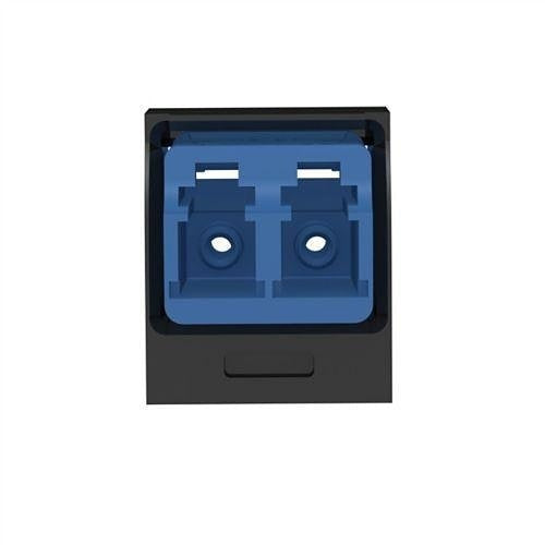 Panduit CMDSLCZBL Mini-Com Singlemode Duplex LC Adapter Blue, Black Module