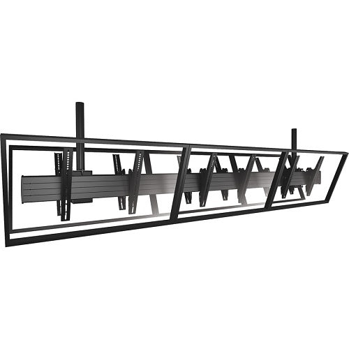 Chief LCB3X1U Fusion Large Back-to-Back 3x1 Ceiling TV Mount for 40-55\\" Flat Panel TVs, TAA Compliant, Black